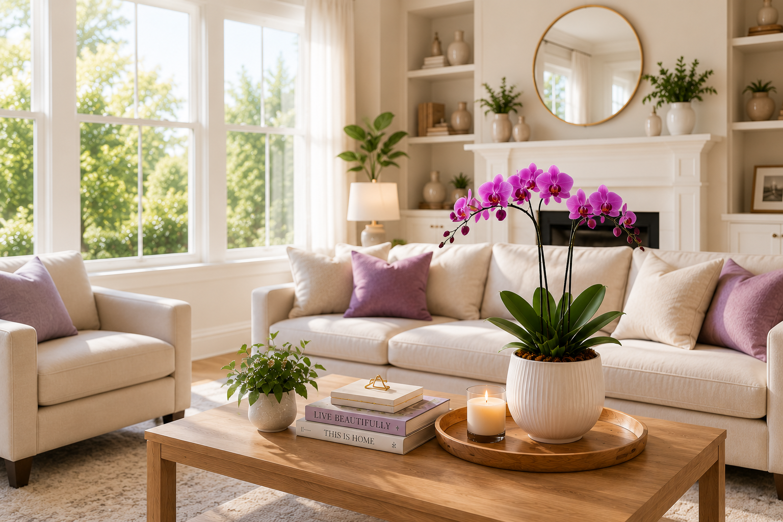 Bright, freshly cleaned home interior